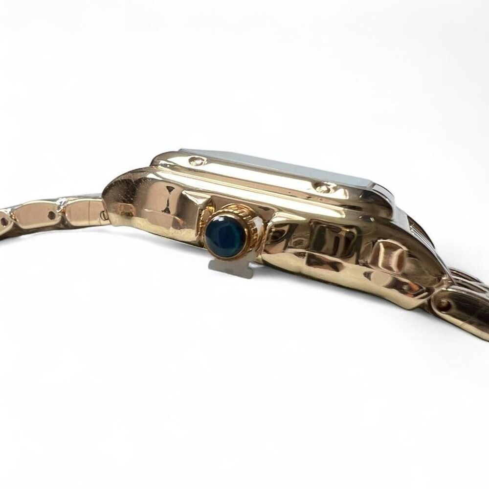 Gold Tone Square Quartz Watch - Picture 3 of 9